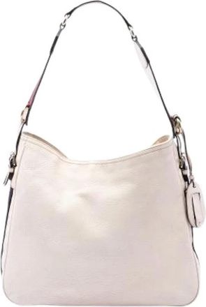 Gucci Pre-owned Heritage Schoudertas - Dames - Vintage Schoudertas - Wit - ONE Size - Leer - Vintage