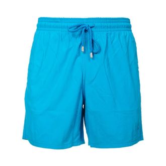 Vilebrequin Beachwear, male, Blue, Size: 3XL Jungle Turtles Swim Shorts