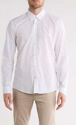 BOSS Roan Kent Cotton Button-Up Shirt in White at Nordstrom Rack, Size Xx-Large