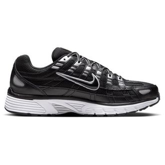 Nike Mens P-6000 - Running Shoes Black/White/Mtlc Silver Size 12.0