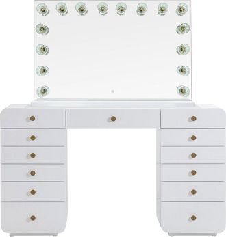 TOV Furniture Tov Furniture Hollywood Desk With Jumbo Vanity Mirror