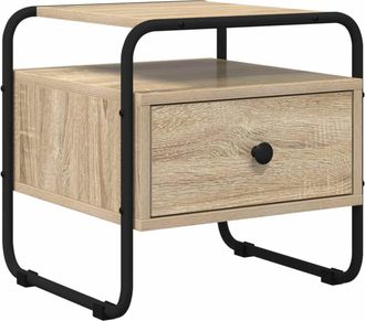 vidaXL Mesa De Noche Roble Sonoma Madera De Ingenier&iacute;a Vidaxl