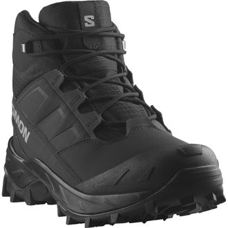 Salomon Winterstiefel SALOMON CROSSTRAK WP, Herren, Gr. 42,5, schwarz (schwarz, schwarz, asphalt), Synthetik, Textil, Schuhe Winterstiefel, Winterschuhe, Wint
