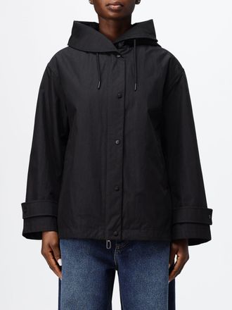 Duno Cynia Chia Elva Short Technical Fabric Trench Coat with Hood