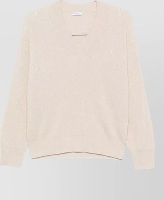 Brunello Cucinelli metallic cashmere short-sleeve jumper