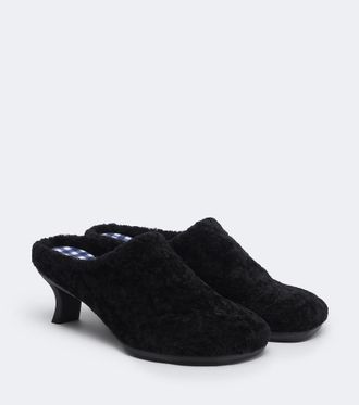 Loewe Dive shearling mules