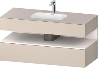 Duravit Qatego Lavabo Encastrado Con Base De Lavabo Consola, - Duravit