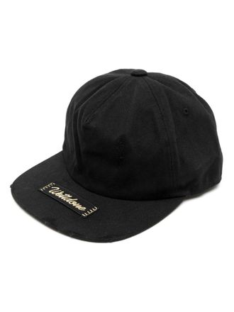 We11done logo-patched baseball cap - Black