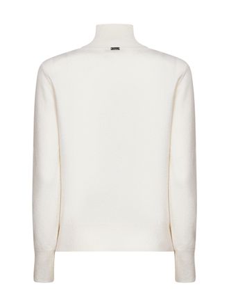 Herno Cut-Out Wool Sweater - Ivory
