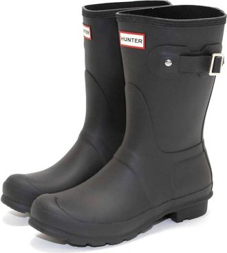 Hunter Womens Original Short Rain Boots In Black