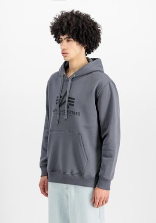 Alpha Industries Hoodie ALPHA INDUSTRIES Basic Hoodie BL, Herren, Gr. XXS, schwarz (grauschwarz, schwarz), Obermaterial: 80% Baumwolle, 20% Polyester, regular fit, Swe