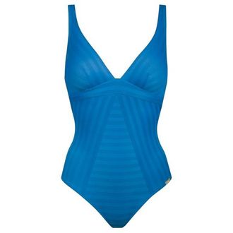 Lidea Linear Code Swimsuit Badeanzug f&uuml;r Damen | blau