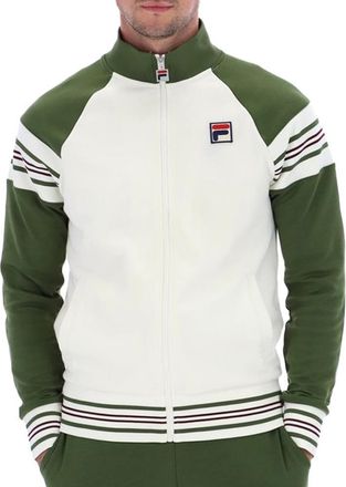 Fila Tracksuit Jacket White/Green Man Ferarra, Green, XS