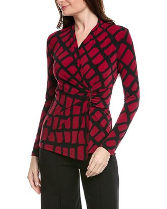 Joseph Ribkoff Waist-Tie Printed Top