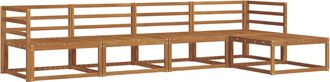 vidaXL Conjunto De Sof&aacute;s De Exterior 5 Uds. Natural Vidaxl