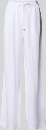 HUGO BOSS Loose Fit Leinenhose aus Lyocell-Leinen-Mix Modell TAVATI2_TI in Weiss, Gr&ouml;&szlig;e 34