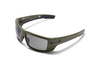 Spy Rebar Fashion Sunglasses Ansi Matte Army Green/Happy Gray, Polycarbonate/Plastic
