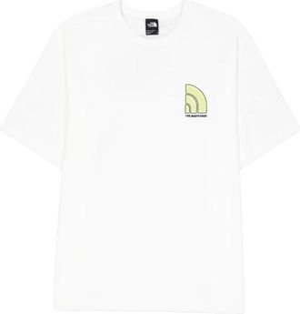 The North Face Fitness, Heren, Wit, M, Katoen, Bubble Logo Relaxed T-Shirt