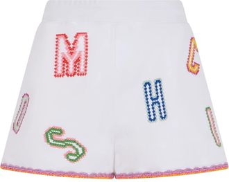 Moschino Shorts - Dames - Bermuda - Wit - 2XS - Katoen - Korte Broeken