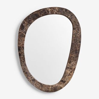 Sklum Espejo De Pared Irregular En Piedra Natural Urkiz Sklum 40 X 50 Cm