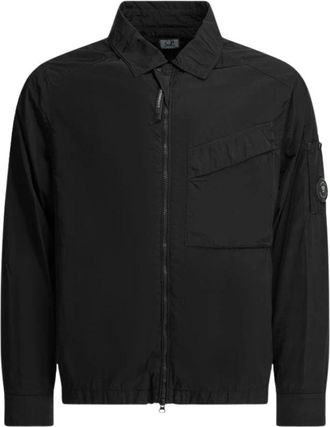 C.P. Company C.p. Company - Veste Surchemise - Heren - Jassen - Zwart - Maat: M Zijde