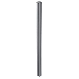 Hhg Hhg - Nunca Usado] Poste Wpc Sarthe Valla Wpc, Poste Columna, Sistema Plug-in 1.88m, Gris