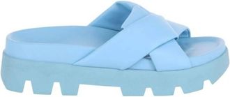 Ferragamo Origami Knot Sporty Sliders, Size 6.5 C