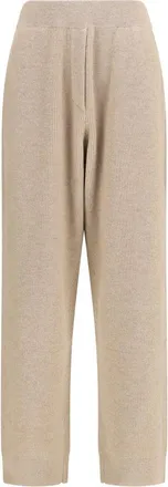 Brunello Cucinelli Beige Cashmere Casual Womens Pants