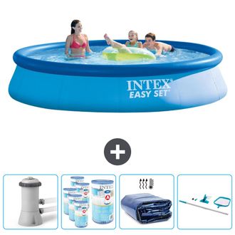 Intex Piscina Easy Set Redonda - 396x84 Cm - 7-piezas Scb90
