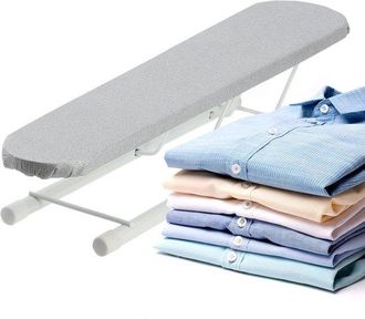 OEM Tabla De Planchar Con Mangas, Tabla De Planchar Con Revestimiento Decorativo, Tabla De Planchar De Viaje Plegable (gris)