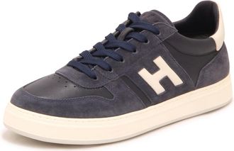 Hogan H668 Allacciato H Banda - Heren - Schoenen - Blauw - Maat: 42 1/2 EU Leer