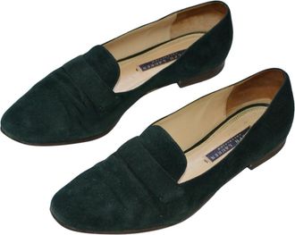 Ralph Lauren Collection green suede loafers Size 36