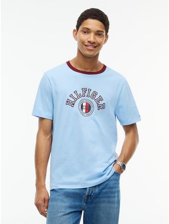 Tommy Hilfiger Mens Hilfiger Circle Logo T-Shirt - Vessel Blue - XXL