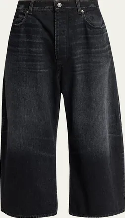 Balenciaga Mens Faded Black Roun