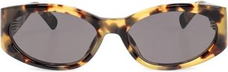 Jacquemus Ovalo Zonnebril - Dames - Zonnebrillen - Bruin - ONE Size - Accessoires