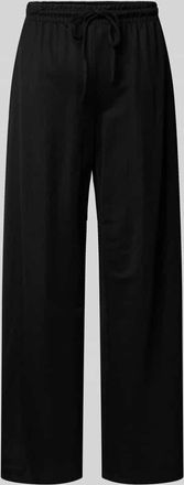Only Loose Fit Weite Hose aus Viskose-Mix Modell JANY in Black, Gr&ouml;&szlig;e XL