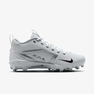 Nike Alpha Menace 4 Varsity FN0027-100 Mens White Football Cleats RHS7731