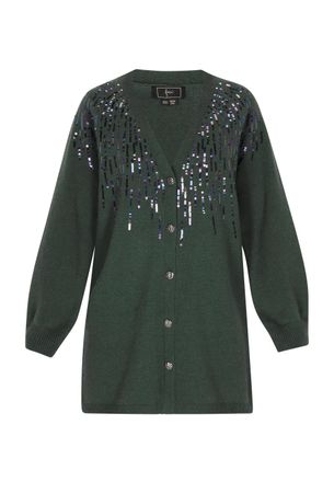 Faina Vest Dames donkergroen