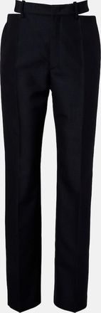 Jil Sander Cutout wool and mohair straight pants