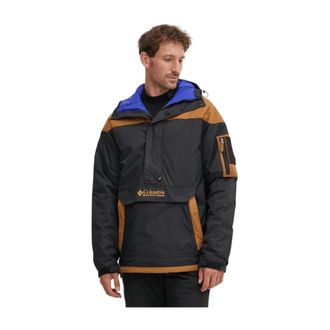 Columbia Challenger II Pullover Anorak - Heren - Ski Jassen - Bruin - S - Leer - Fitness