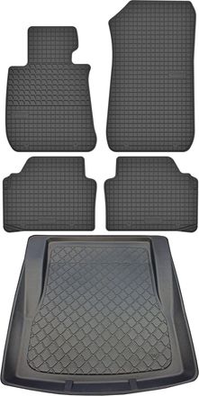 OEM Juego De Alfombrillas De Goma Para Coche Y Alfombrilla Para Maletero Para Bmw Serie 3 E90 Sed&aacute;n (03.2005-12.2011)
