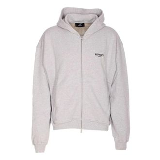 Represent Owners Club Zip Hoodie - male - REPRESENT - Zip-throughs - Gray - XL - Sweatshirts & Hoodies