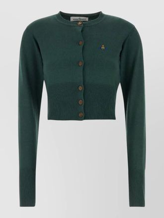 Vivienne Westwood cotton blend bea cropped cardigan knit