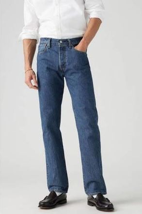 Levi's 501 straight leg jeans stone wash