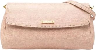 Fendi Pre-owned Cross Body Bags, female, Pink, Size: ONE SIZE Pre-owned Leather Shoulder Bag 8M0327
