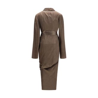 Rick Owens Womens Brown Copper Casual Dress
