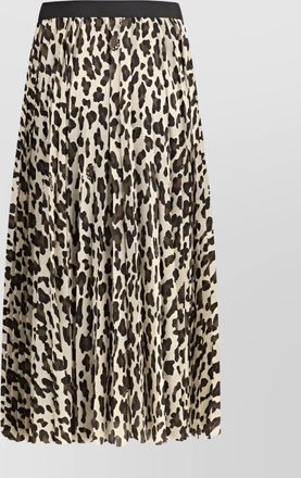 sacai asymmetrical leopard print skirt with adjustable belt