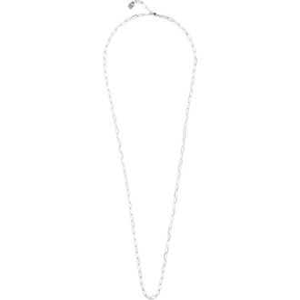 UNOde50 Linkline Charm Necklace in Silver at Nordstrom