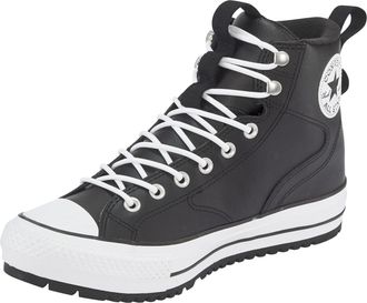 Converse Sneaker CONVERSE CHUCK TAYLOR ALL STAR WATER-REPELLENT HIKER BOOT, Damen, Gr. 37,5, schwarz-weiss (schwarz, schwarz, wei&szlig;), Synthetik, Schuhe Sneaker,