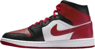 Nike Air Jordan 1 Mid Womens Trainers Sneakers Fashion Shoes BQ6472 (Black/White/Gym Red 079) UK5 (EU38.5)